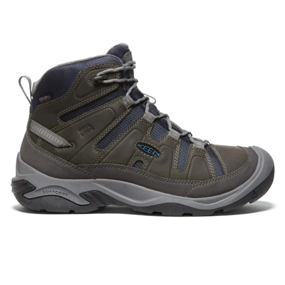 Keen Men's Circadia Mid Waterproof Boot (Steel Grey/Legion Blue) - Image 2