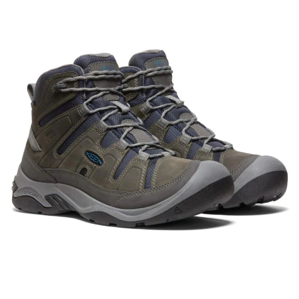 Keen Men's Circadia Mid Waterproof Boot (Steel Grey/Legion Blue) - Image 3