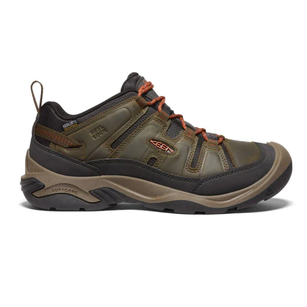 Keen Men's Circadia Waterproof Shoe (Black Olive/Potters Clay)
