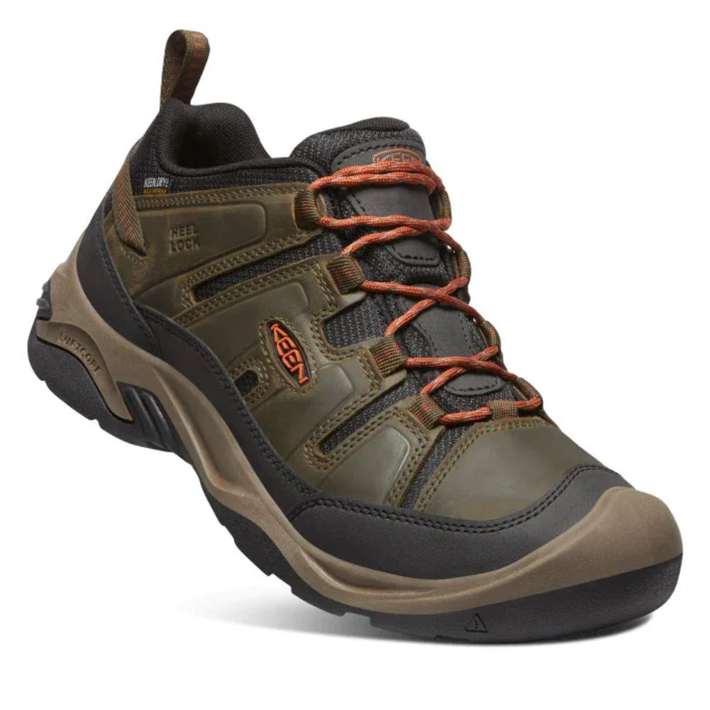 Keen Men's Circadia Waterproof Shoe (Black Olive/Potters Clay) - Image 3