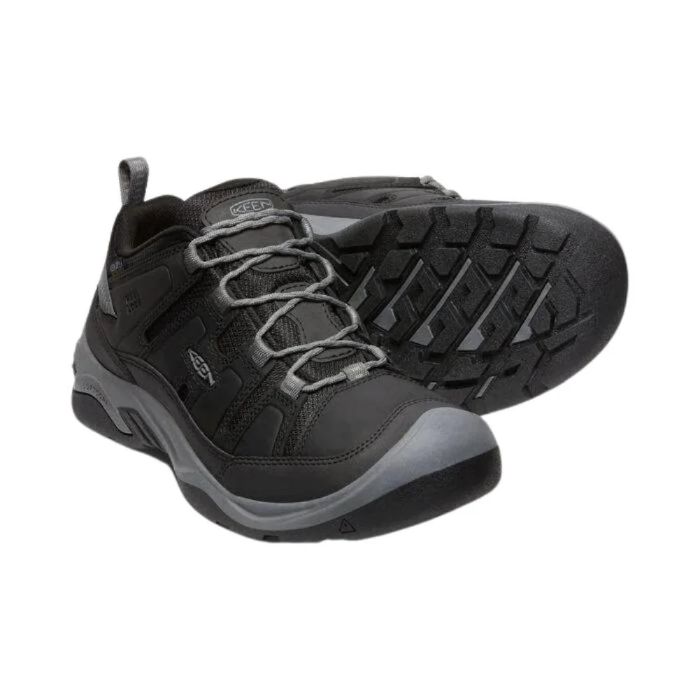 Keen Men's Circadia Waterproof Shoe (Black/Steel Grey) - Image 2