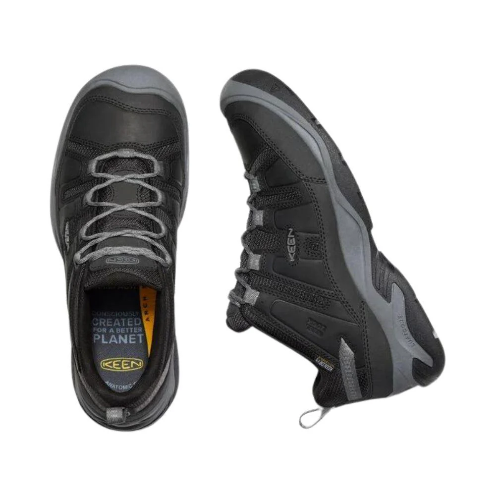 Keen Men's Circadia Waterproof Shoe (Black/Steel Grey) - Image 3