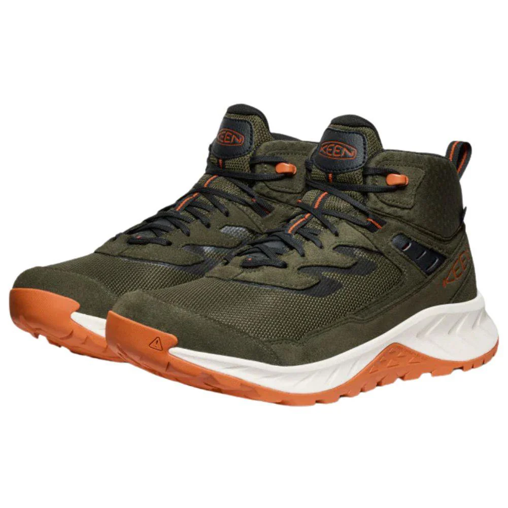 Keen Men's Hightrail Waterproof Hiking Boot (Forest Night/Gold Flame) - Image 2