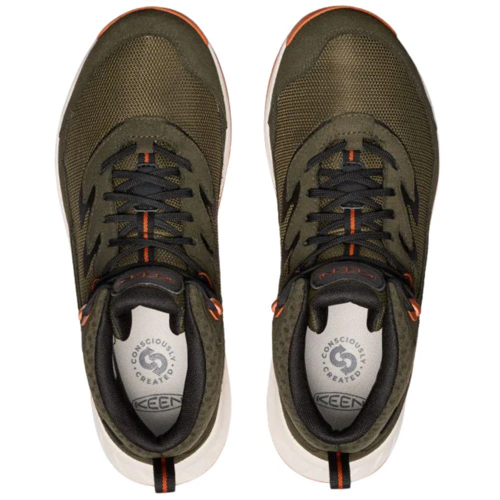 Keen Men's Hightrail Waterproof Hiking Boot (Forest Night/Gold Flame) - Image 4