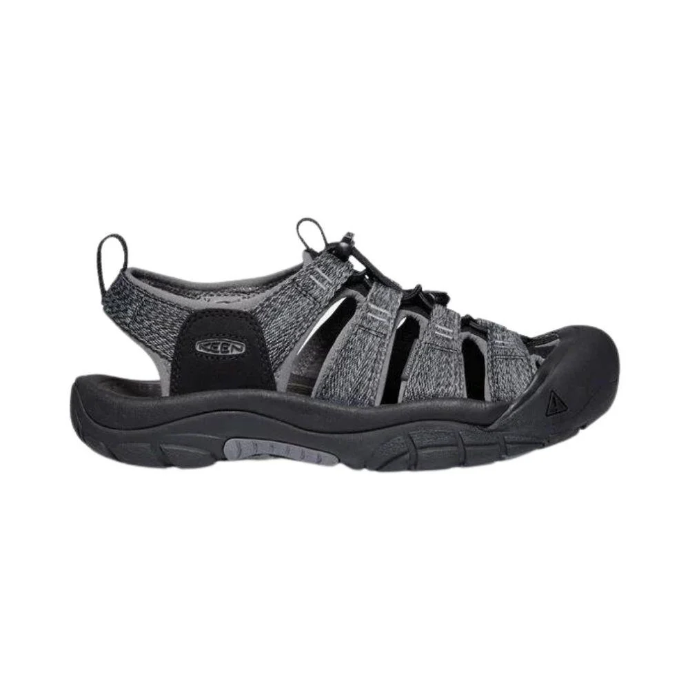 Keen Men's Newport H2 Sandals (Black/Steel Grey) - Image 3