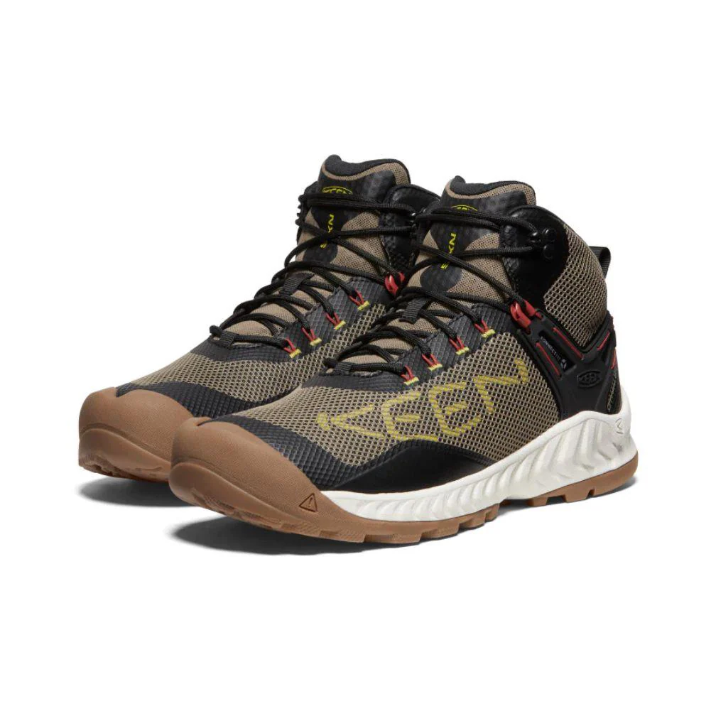Keen Men's NXIS EVO Waterproof Boot (Brindle/Citronelle) - Image 2