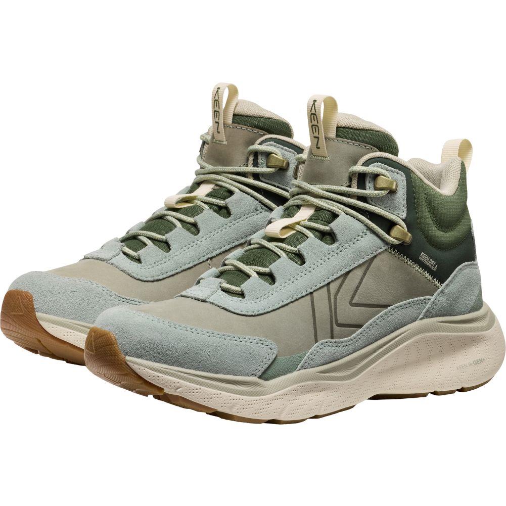 Keen Women's Leiki Waterproof Leather Hiking Boot (Iceberg Green/Bronze Green) - Image 2
