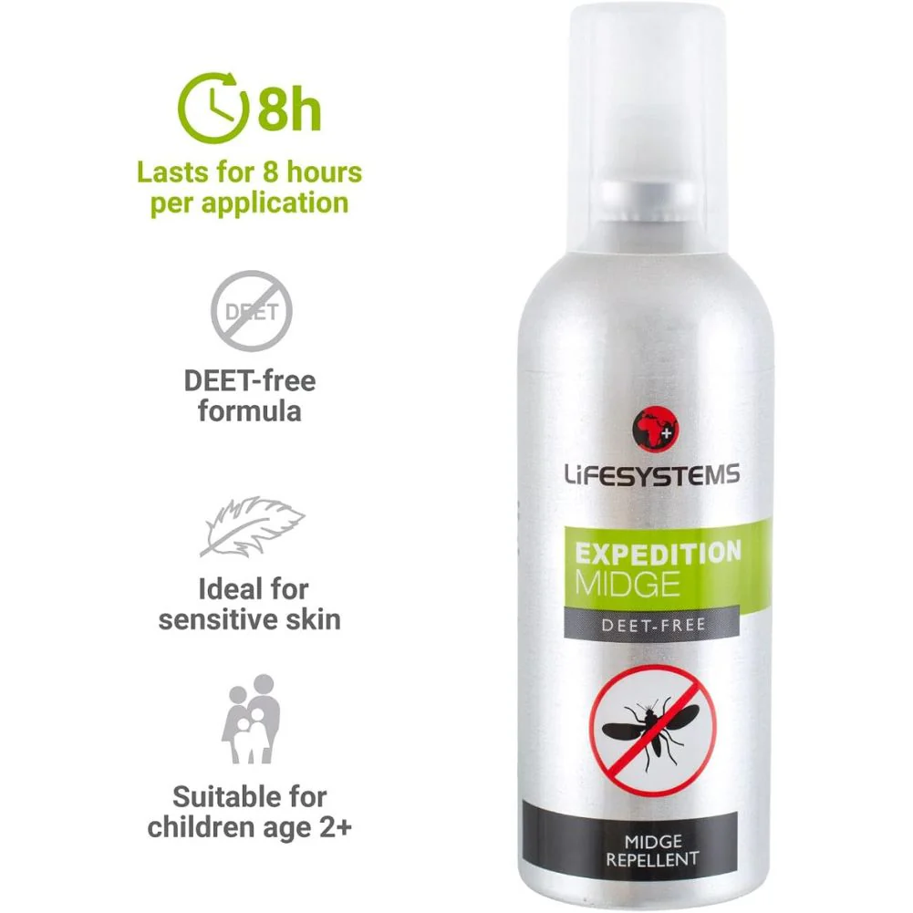 Lifesystems Midge Repellent - 100ml Spray - Image 2
