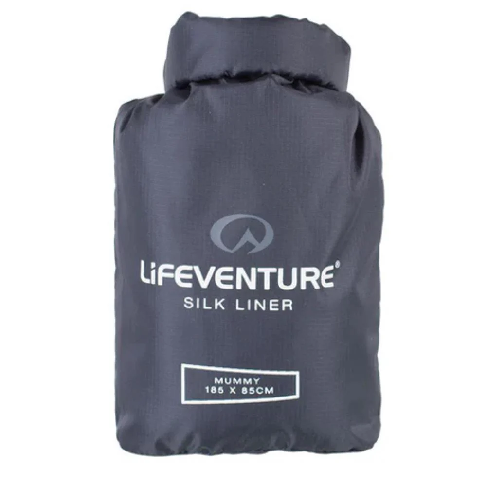 LifeVenture Silk Sleeping Bag Liner – Mummy - Image 2