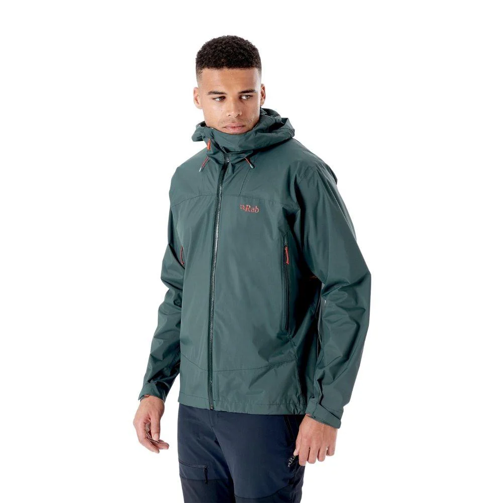 Rab Men's Downpour Plus 2.0 Waterproof Jacket (Pine) - Image 2