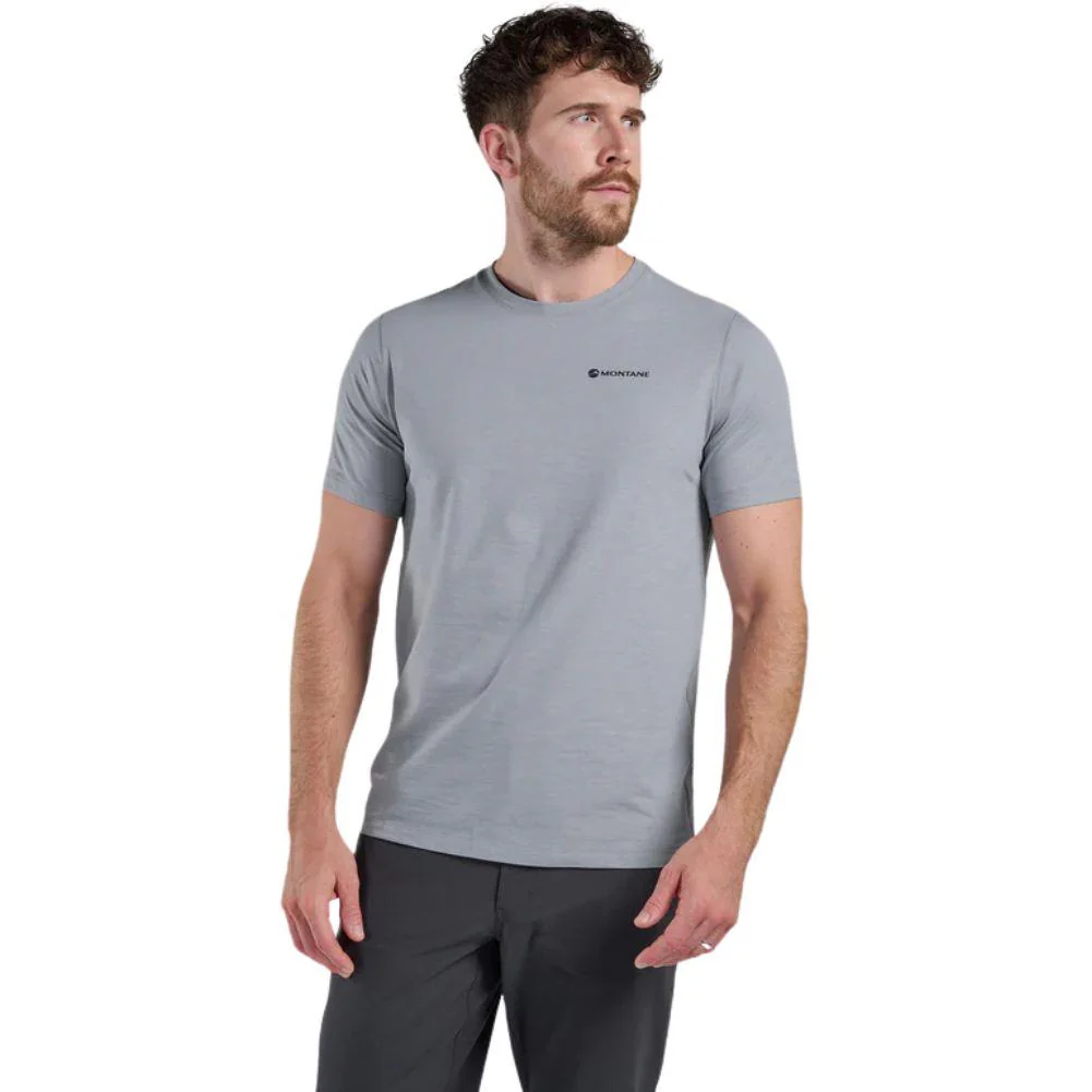 Montane Men's Alhena Mountain 25 T-Shirt (Pebble Blue) - Image 4