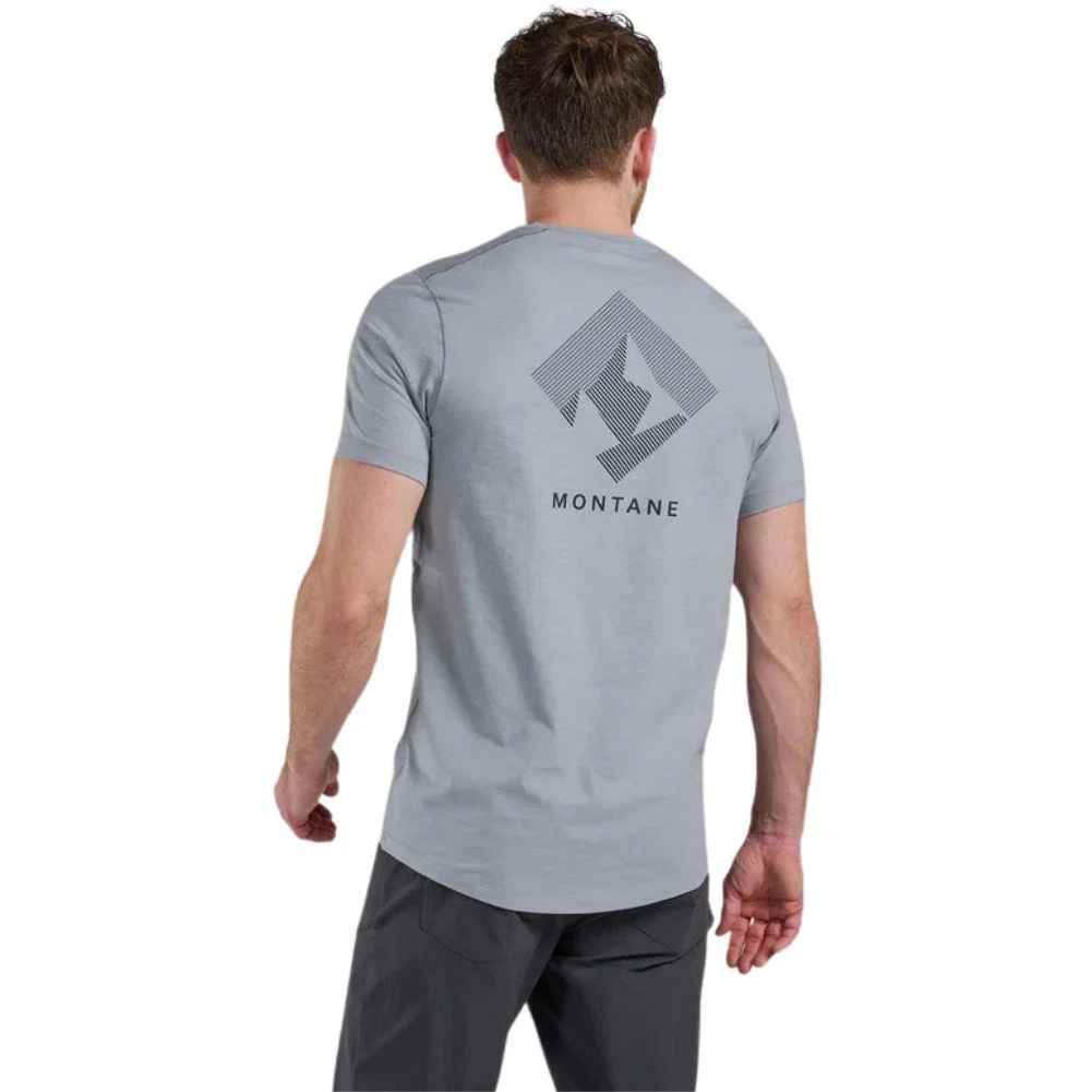 Montane Men's Alhena Mountain 25 T-Shirt (Pebble Blue) - Image 5