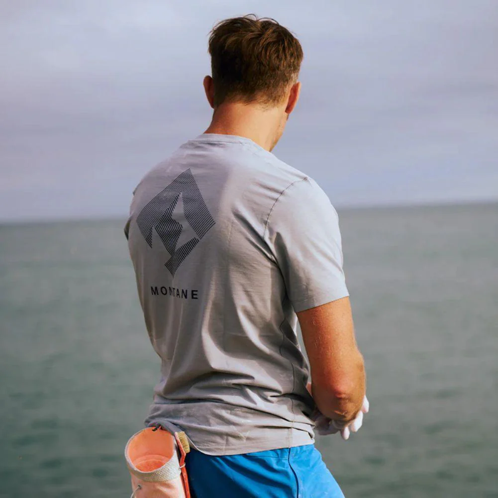 Montane Men's Alhena Mountain 25 T-Shirt (Pebble Blue) - Image 8