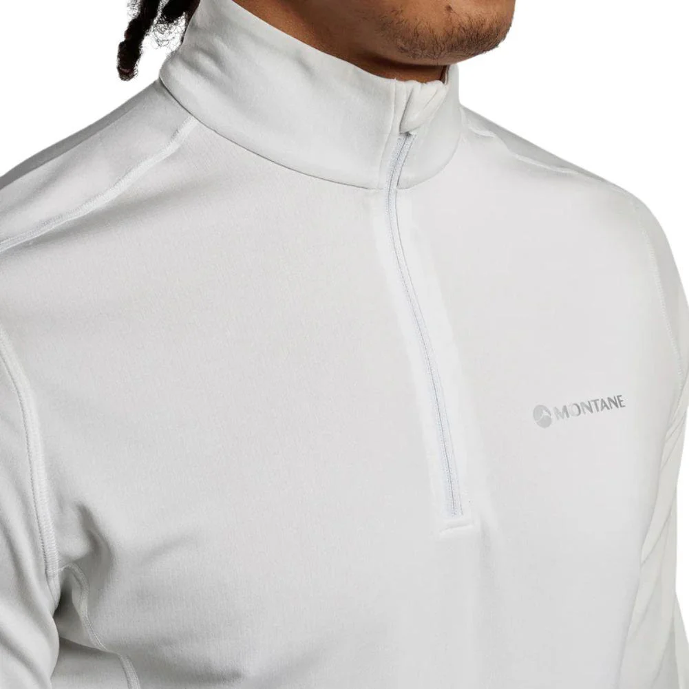 Montane Men's Dart Zip Neck T-Shirt (Powder) - Image 4
