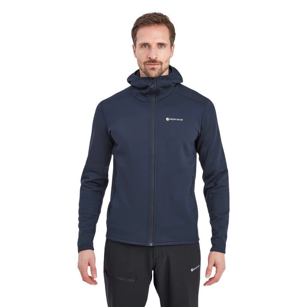 Montane Men's Fury Hooded Fleece Jacket (Eclipse Blue) - Image 3