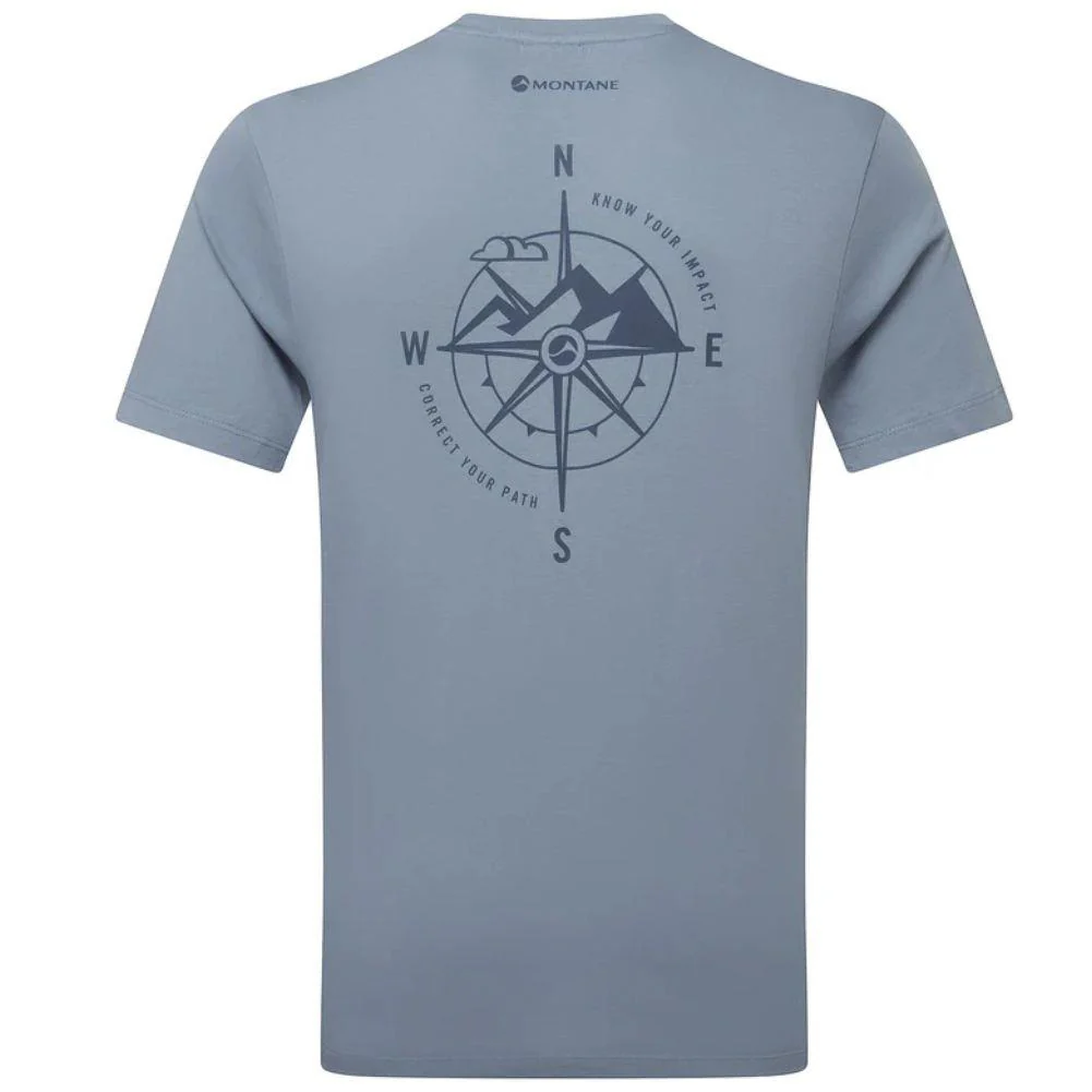 Montane Men's Impact Compass T-Shirt (Stone Blue) - Image 2