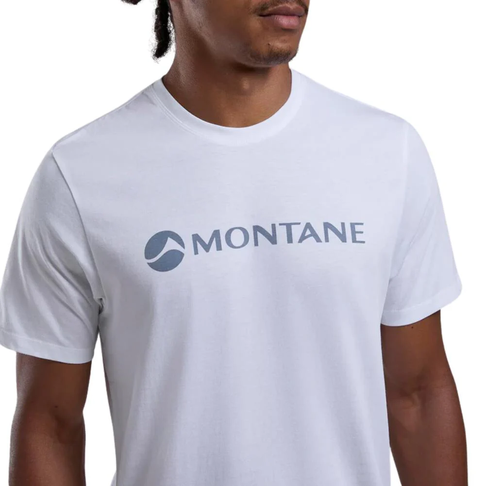 Montane Men's Mono Logo T-Shirt (White) - Image 3