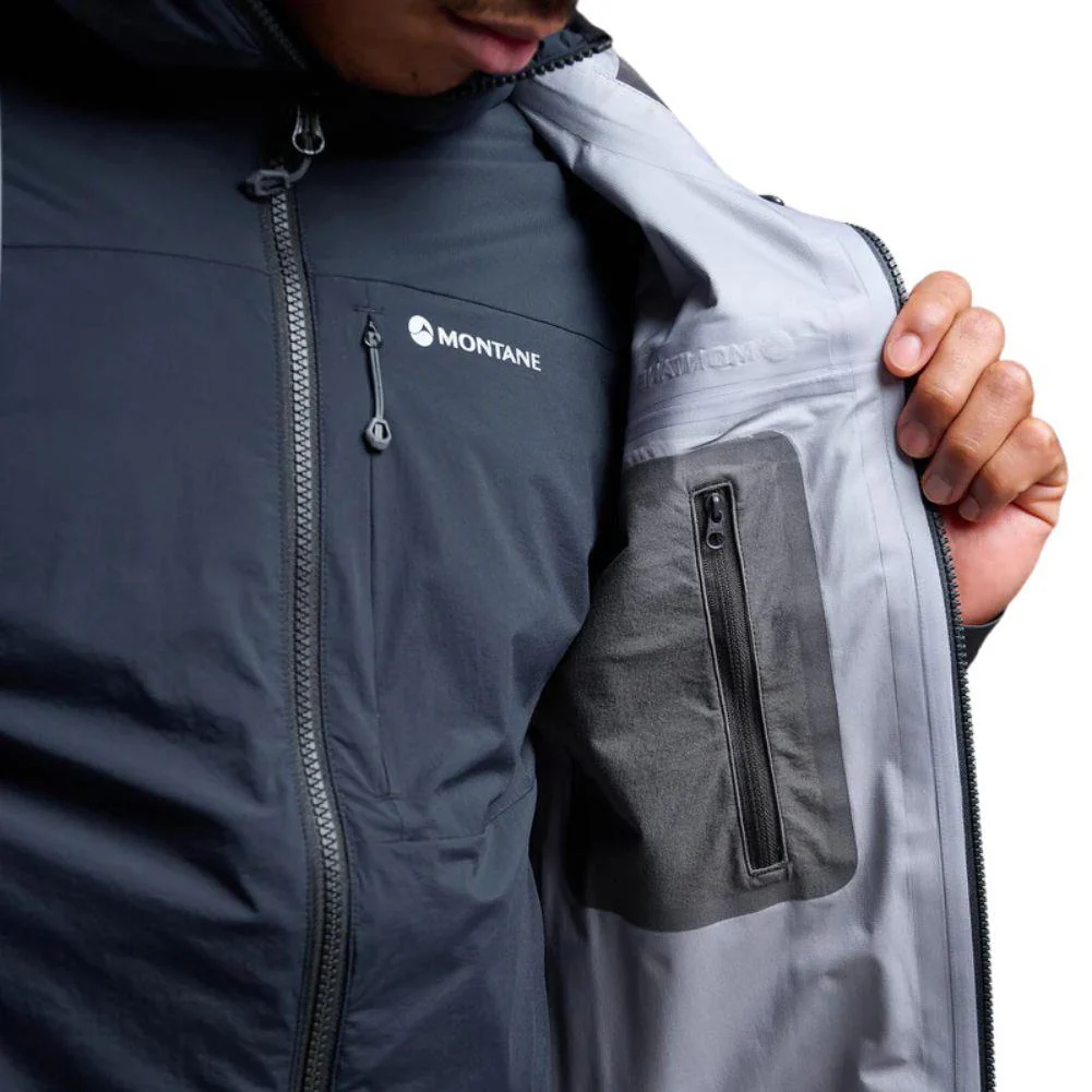 Montane Men's Phase Goretex Waterproof Jacket (Midnight Grey) - Image 9
