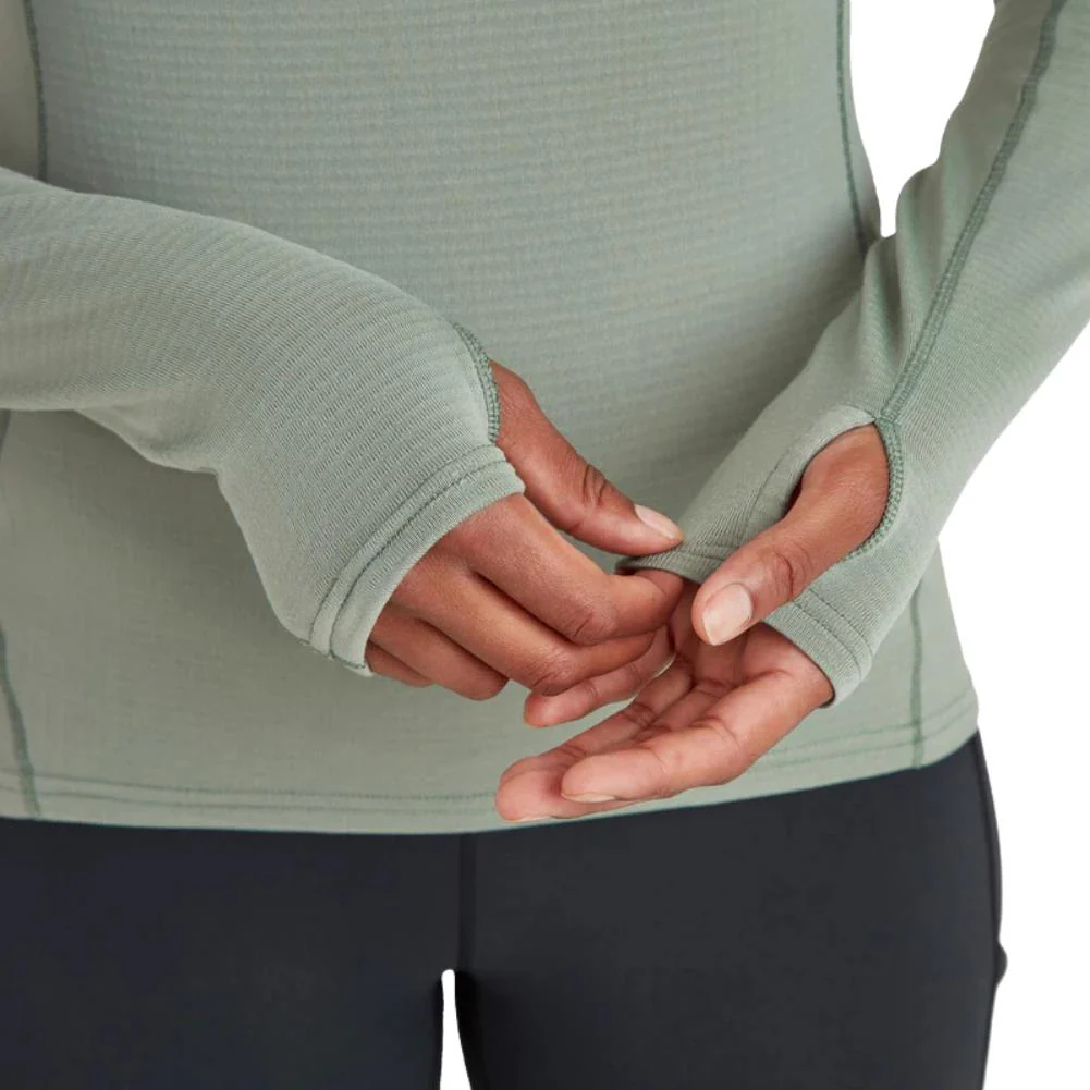 Montane Women's Allez Micro Pull-On Fleece Jacket (Pale Sage) - Image 5