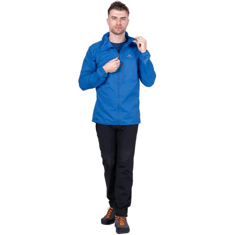 Mountain Equipment Men's Aerofoil Soft Shell Hooded Jacket (Atlantic Blue) - Image 2
