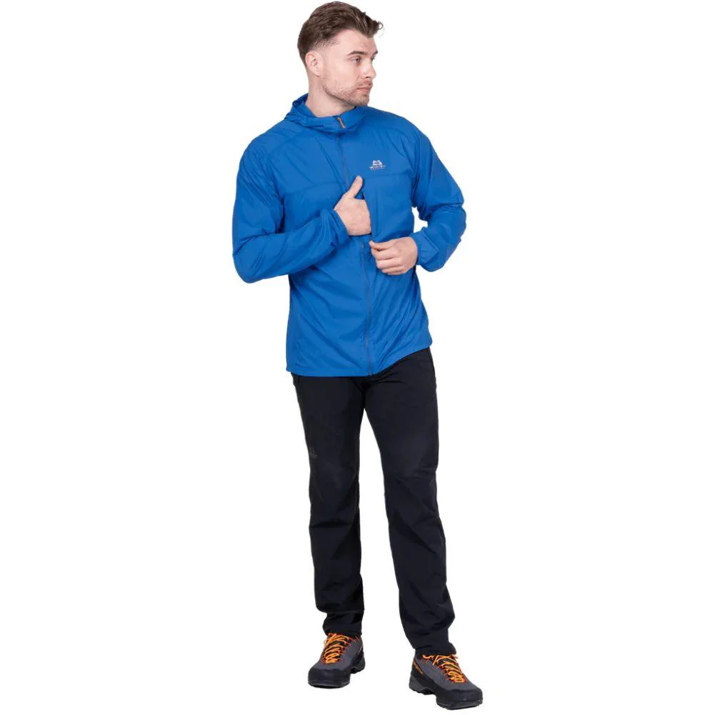 Mountain Equipment Men's Aerofoil Soft Shell Hooded Jacket (Atlantic Blue) - Image 4