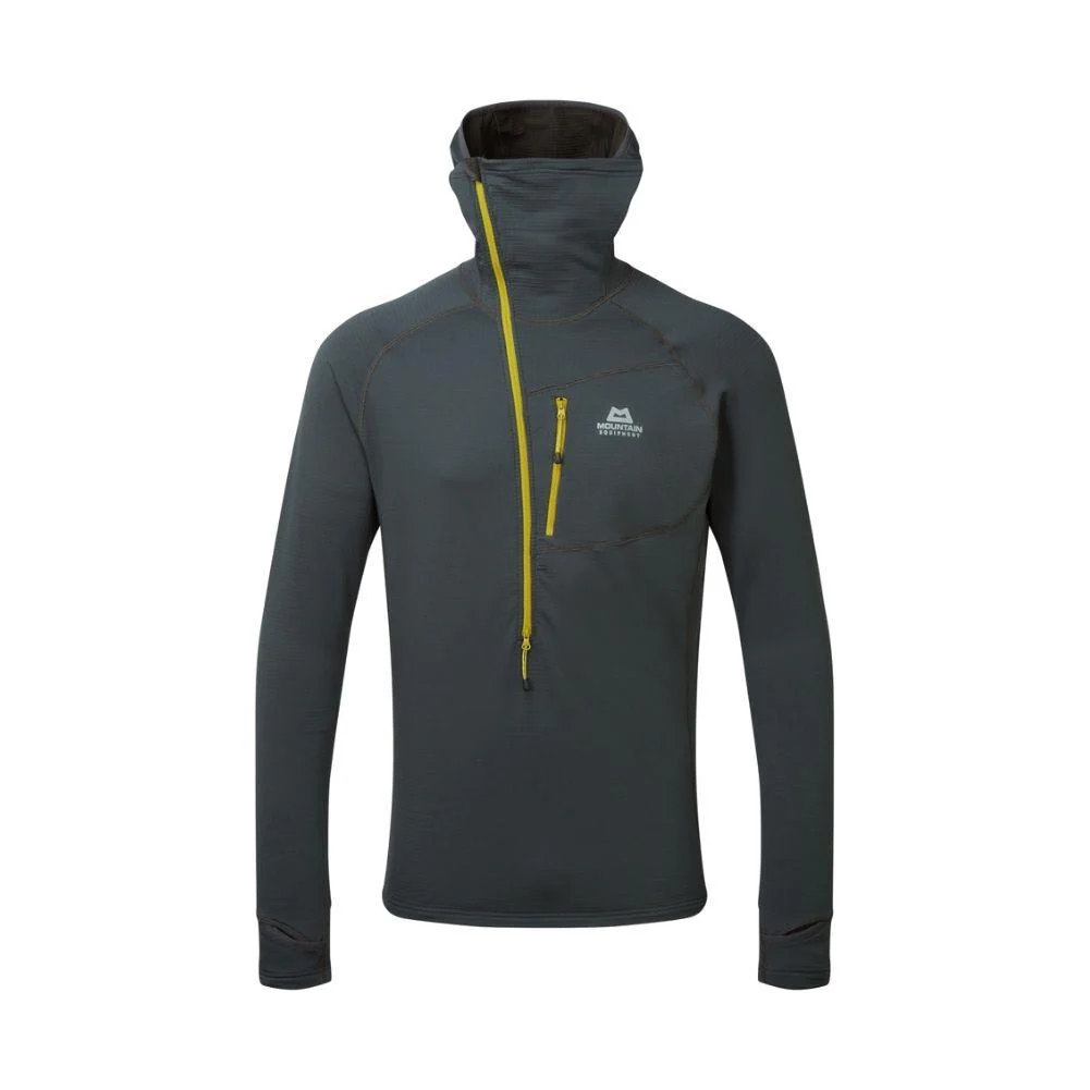 Mountain Equipment Men's Eclipse Hooded Zip Tee (Anvil Grey)