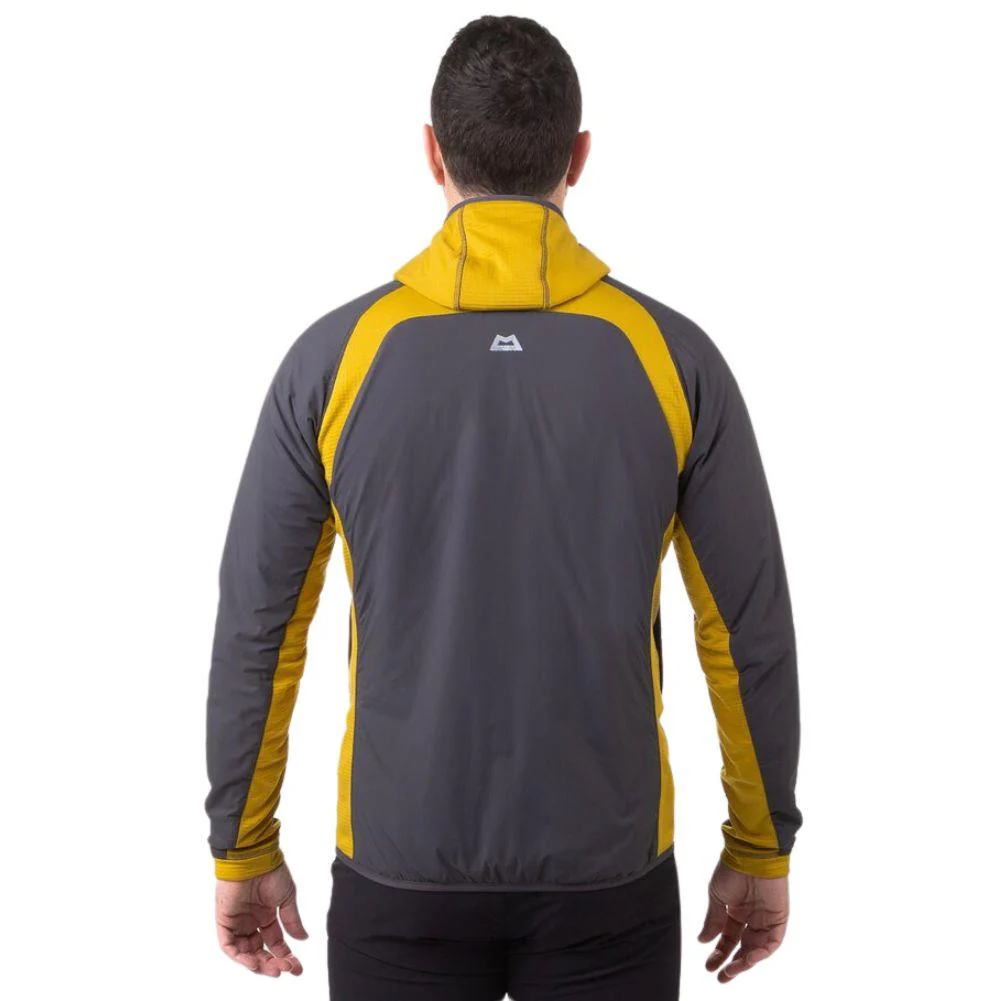 Mountain Equipment Mens Switch Pro Hooded Jacket (Anvil Grey/Acid) - Image 3