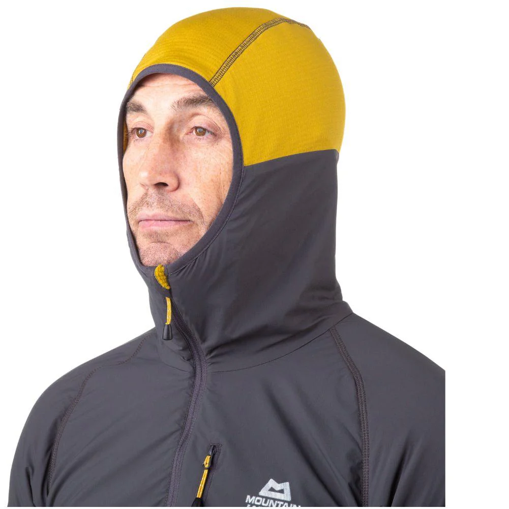 Mountain Equipment Mens Switch Pro Hooded Jacket (Anvil Grey/Acid) - Image 6