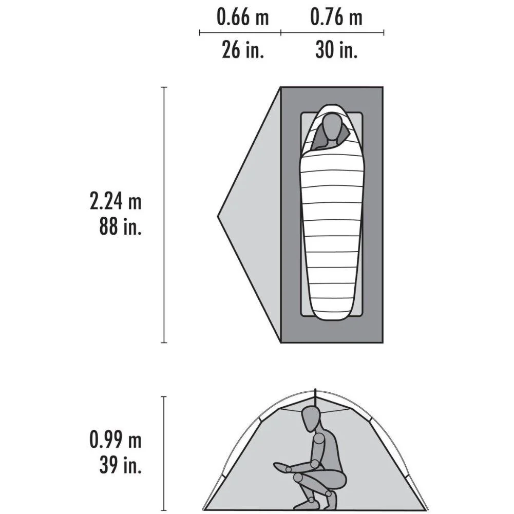 MSR Elixir 1 Tent -1 Person Backpacking Tent 2026 (Green) - Image 9