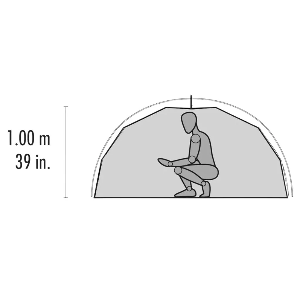MSR Elixir 1 Tent - 1 Person Solo Tent (White) - Image 5