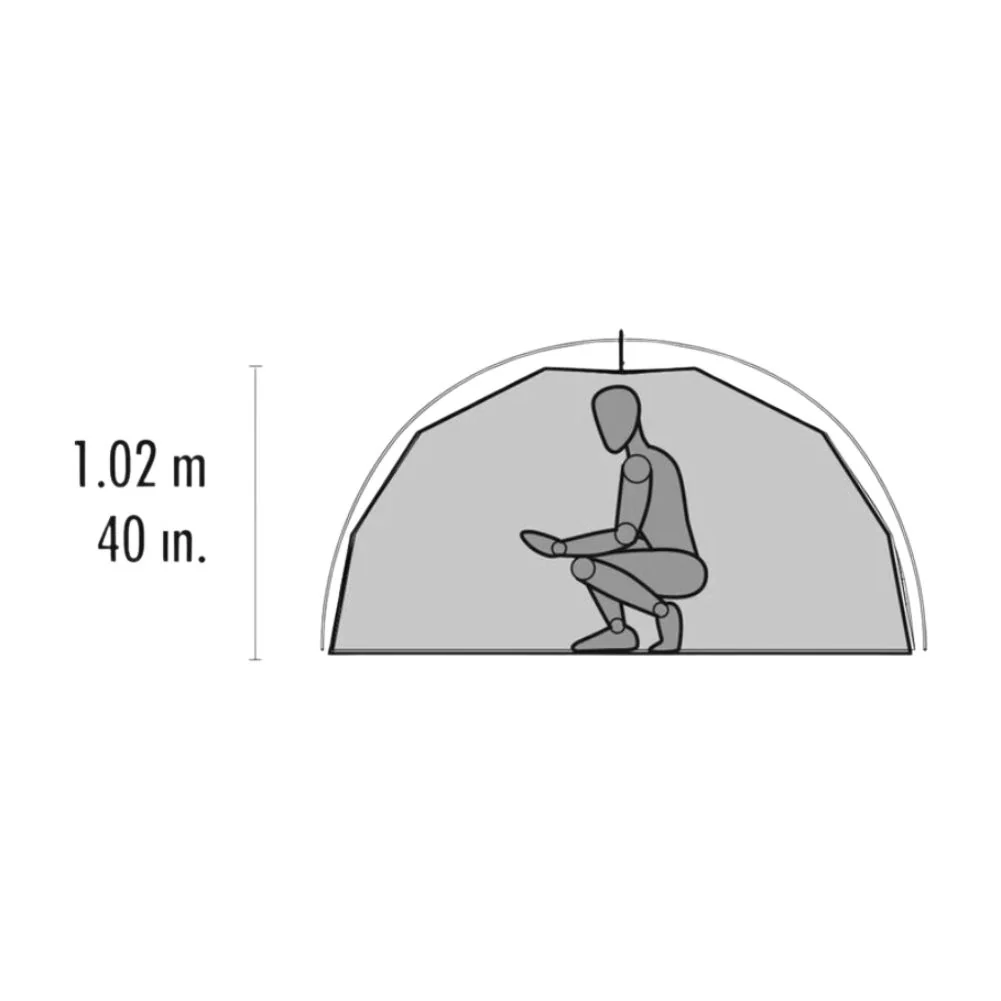 MSR Elixir 2 Tent - 2 Man Trekking/Backpacking Tent (Includes Footprint) - White - Image 8