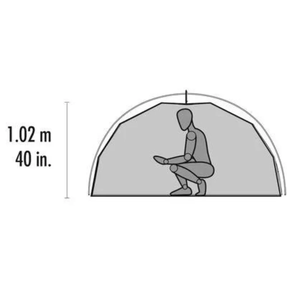 MSR Elixir 2 Tent - 2 Man Trekking/Backpacking Tent (Includes Footprint) - Green - Image 6