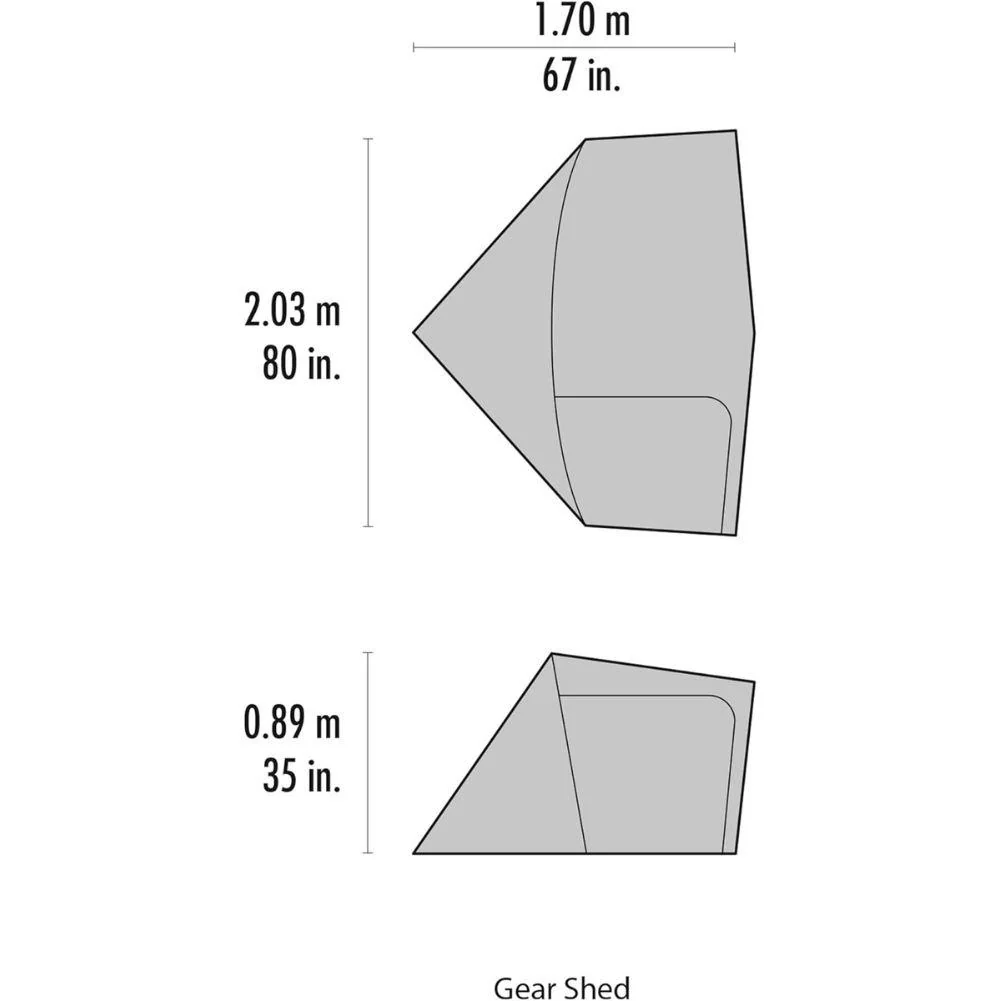 MSR Gear Shed for Elixir & Hubba Hubba Tent Series (Grey) - Image 5