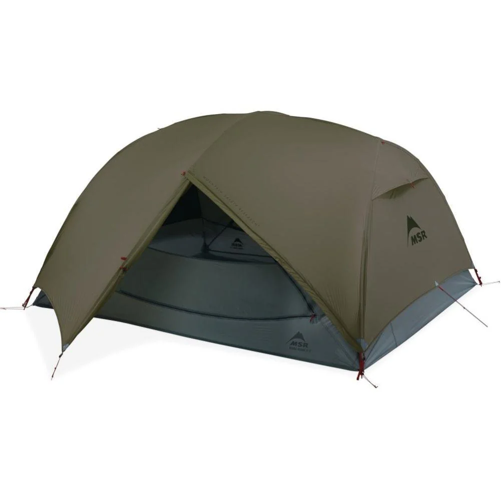 MSR Hubba Hubba LT 3 Tent - 3-Person Backpacking Tent (Green)