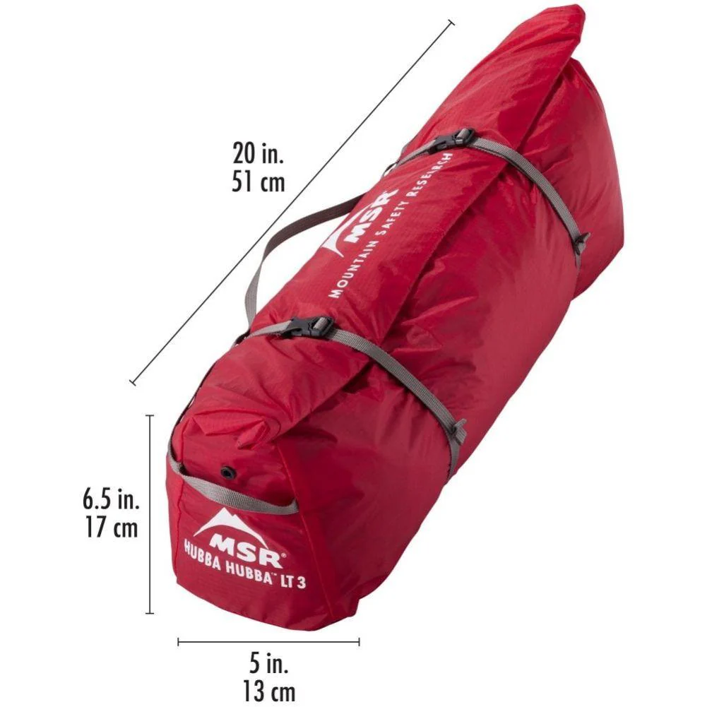 MSR Hubba Hubba LT 3 Tent - 3-Person Backpacking Tent (Green) - Image 7