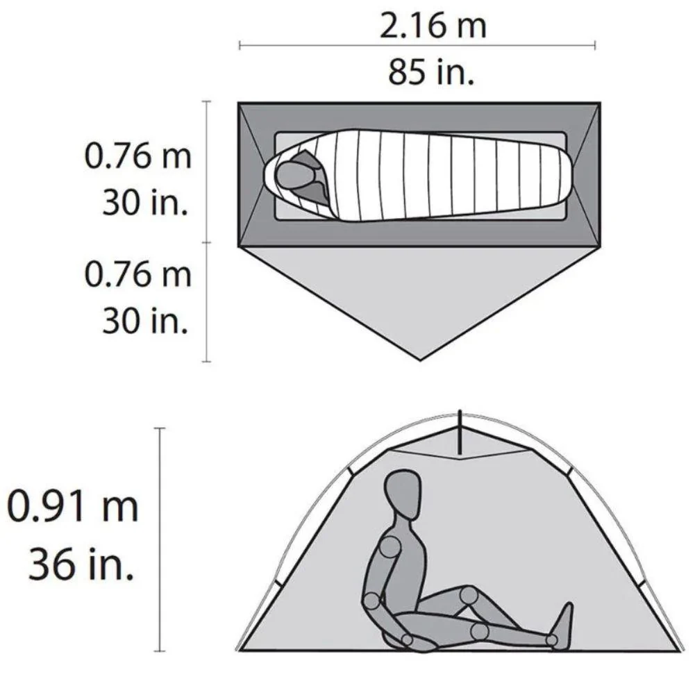 MSR Hubba NX Solo Backpacking Tent - 1 Person Tent (Grey) - Image 4