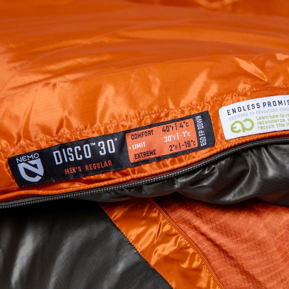 Nemo Equipment Men's Disco Endless Promise 30°F Regular Down Sleeping Bag (Chimera) - Image 15