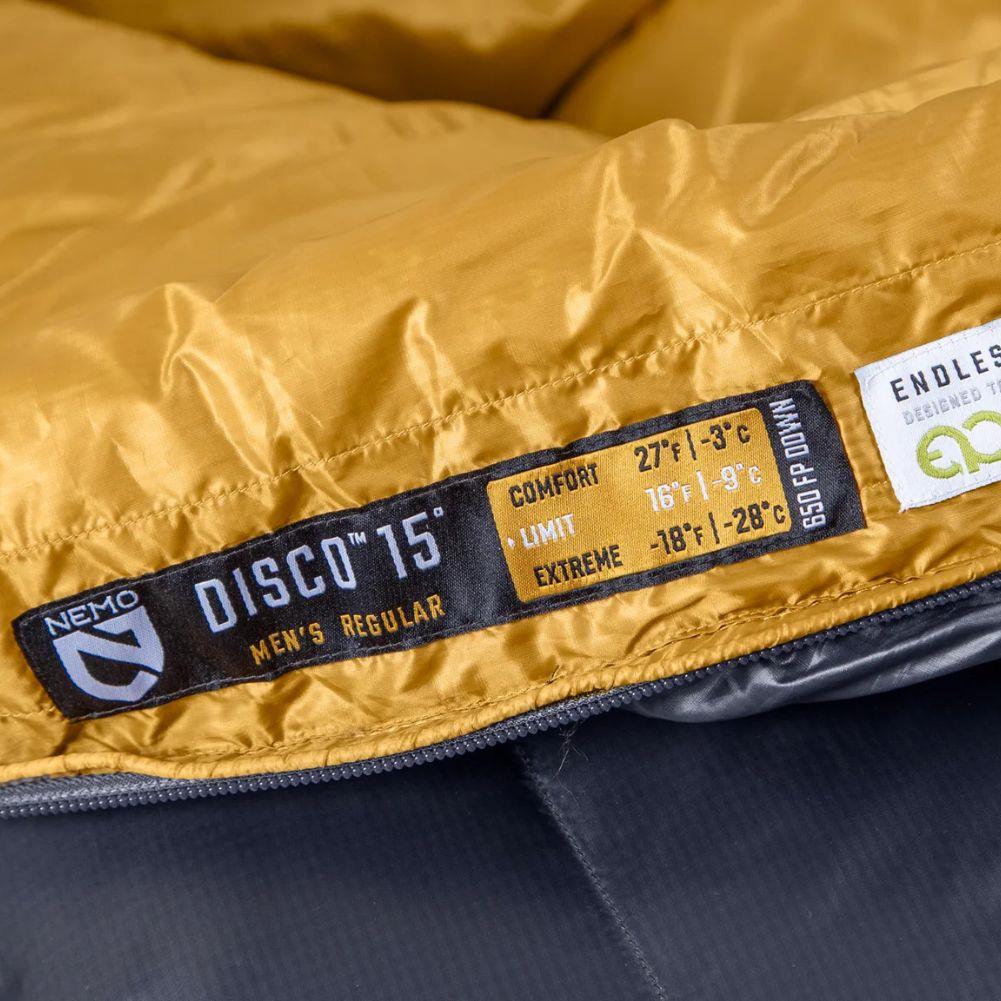 Nemo Equipment Men's Disco Endless Promise 15°F Regular Down Sleeping Bag (Ombre Blue) - Image 15