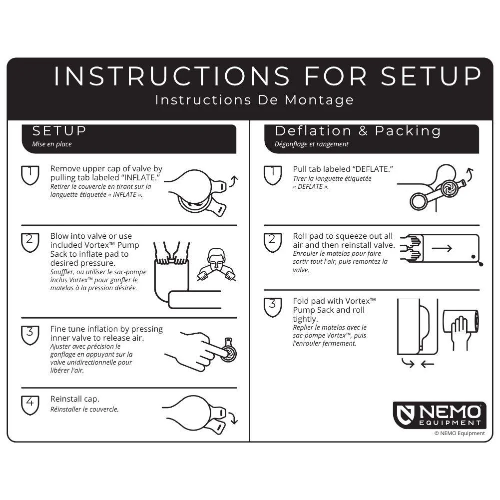 Nemo Equipment Tensor All-Season Ultralight Insulated Sleeping Pad (Regular) - Image 7