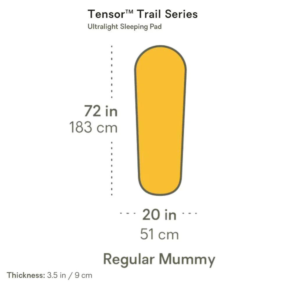 Nemo Equipment Tensor Trail Ultralight Insulated Sleeping Pad (Regular Mummy) - Image 13