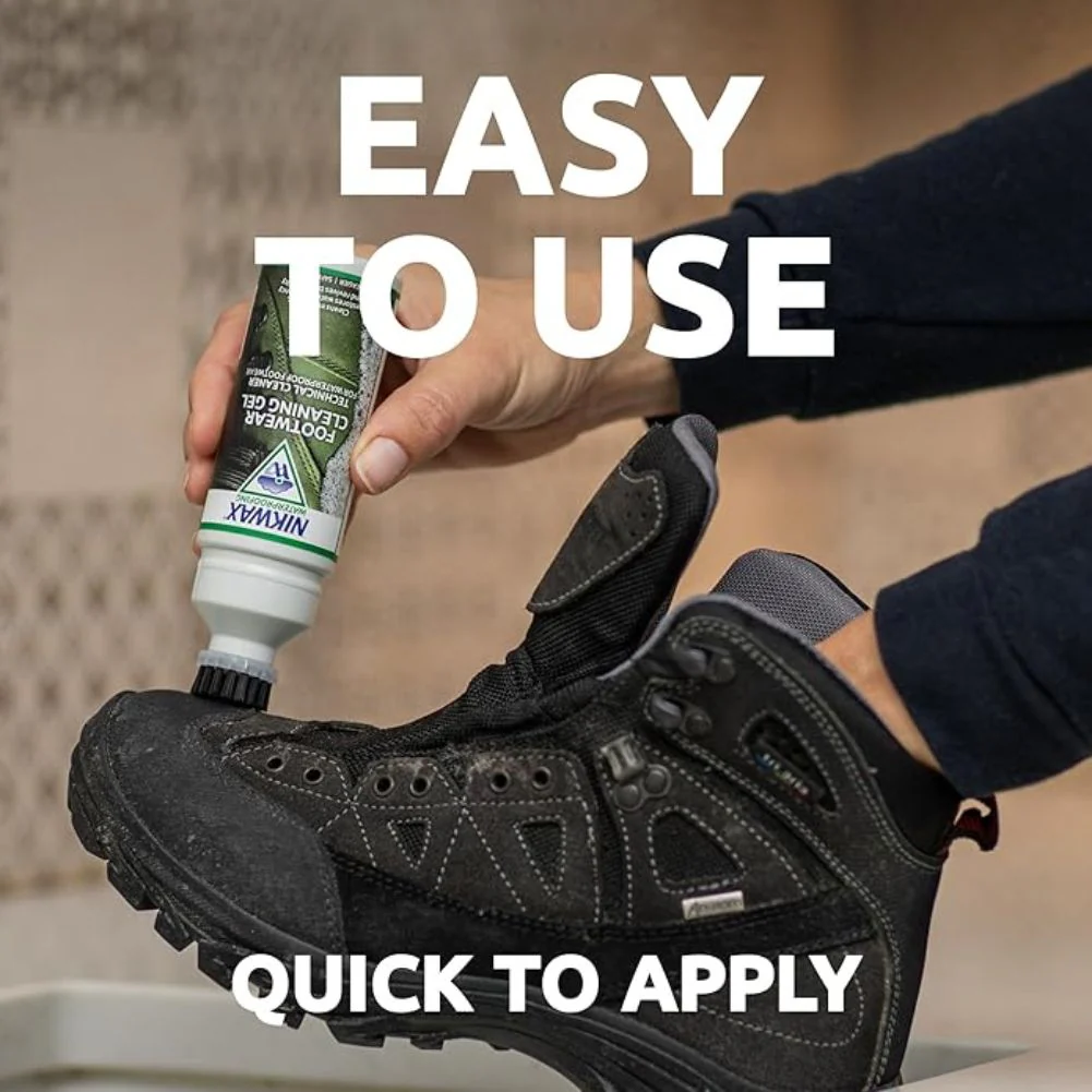 Nikwax Footwear Cleaning Gel Brush / Nubuck & Suede Proof 125ml - Image 2
