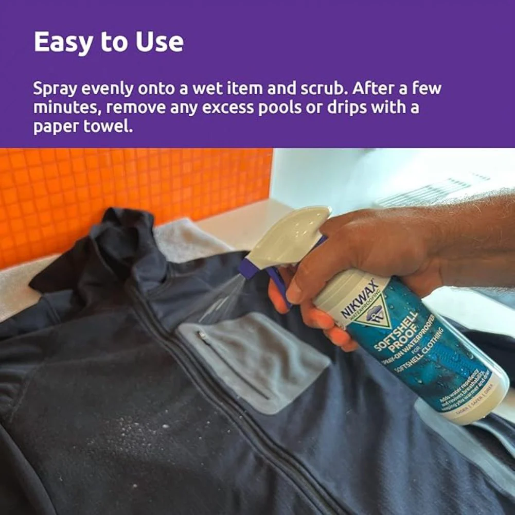 Nikwax Softshell Proof 300ml Spray-On - Image 5