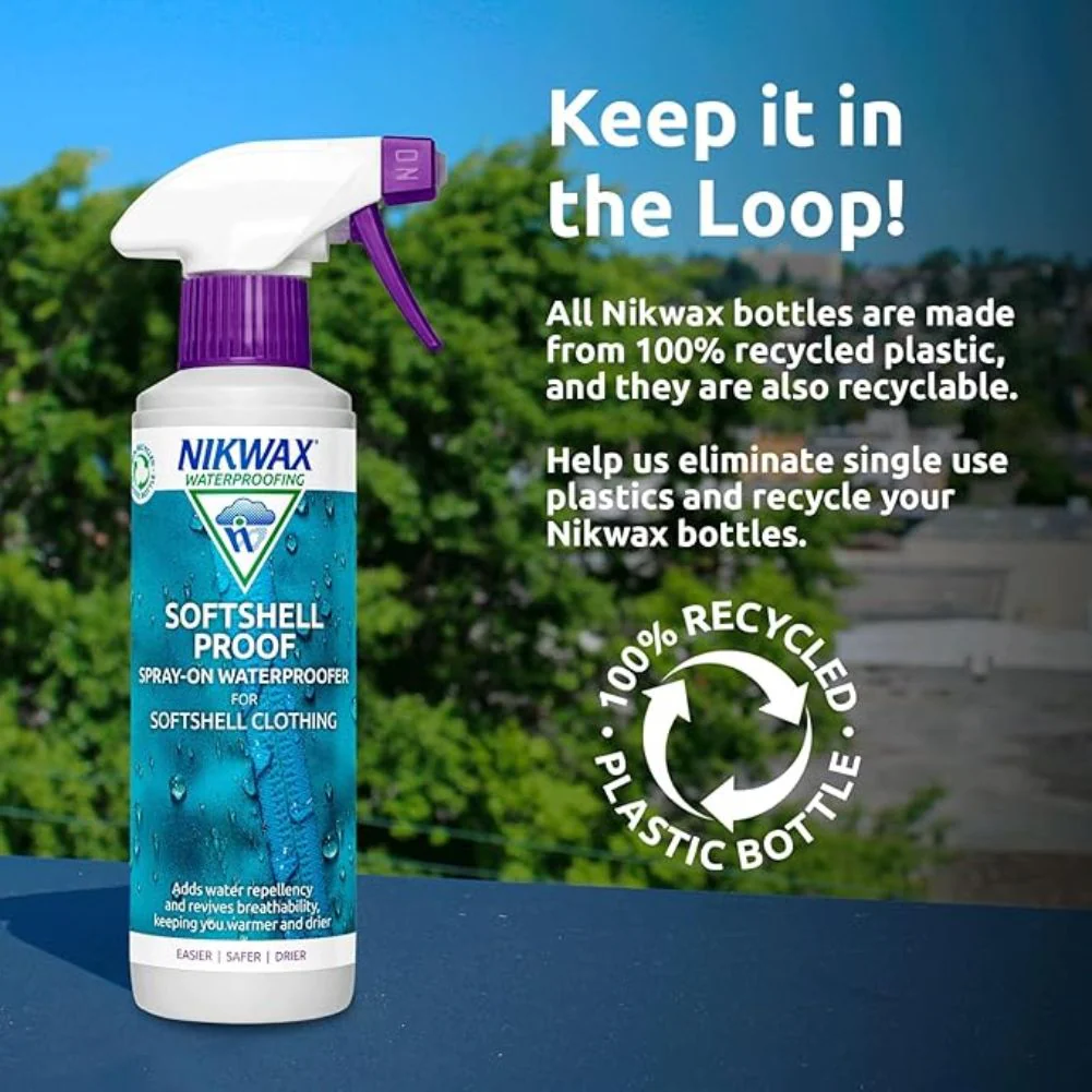 Nikwax Softshell Proof 300ml Spray-On - Image 7