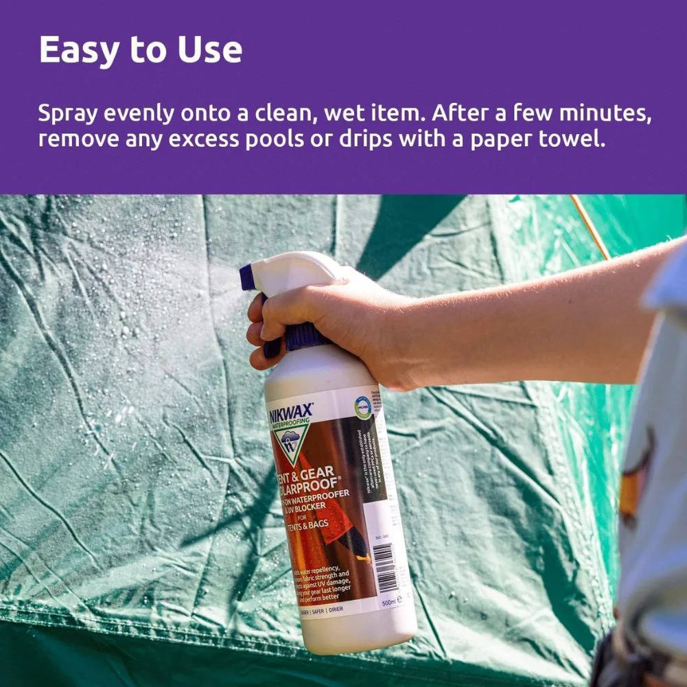 Nikwax Tent and Gear Solarproof - 2.5 Litre Waterproofing Spray - Image 6