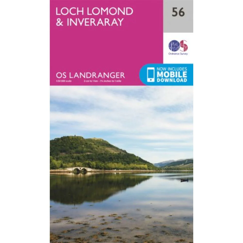 Ordnance Survey Landranger Map 56 - Loch Lomond & Inveraray