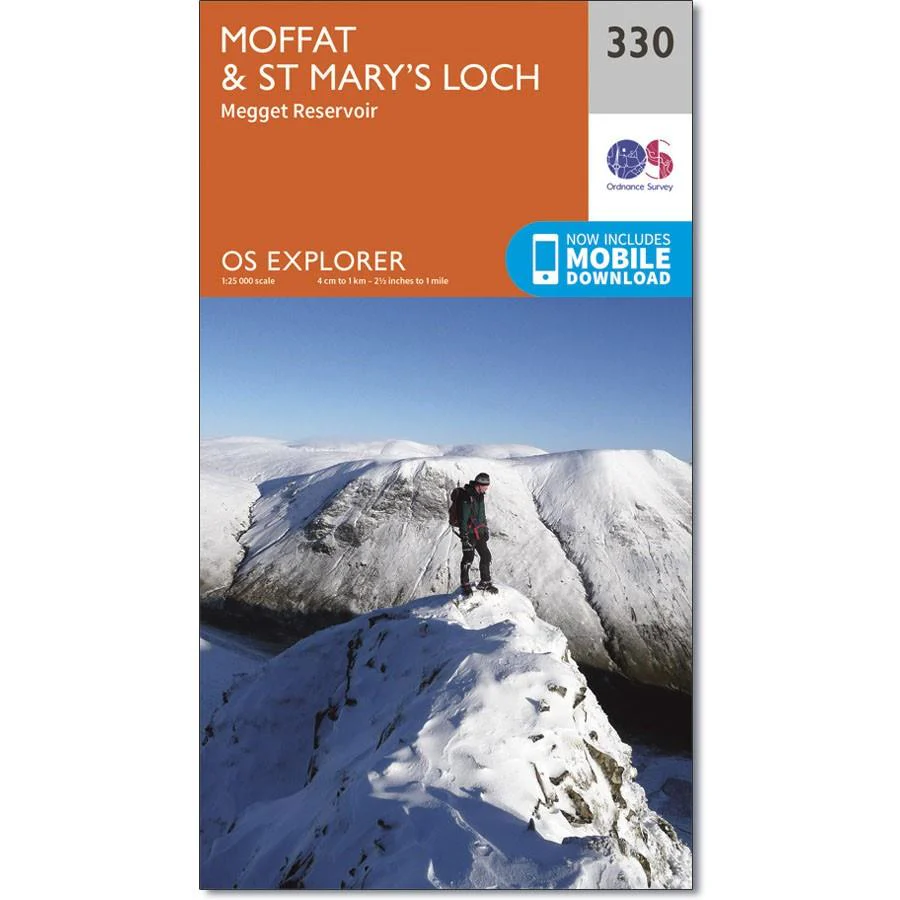 Ordnance Survey Explorer Map 330 Moffat &amp; St Mary's Loch