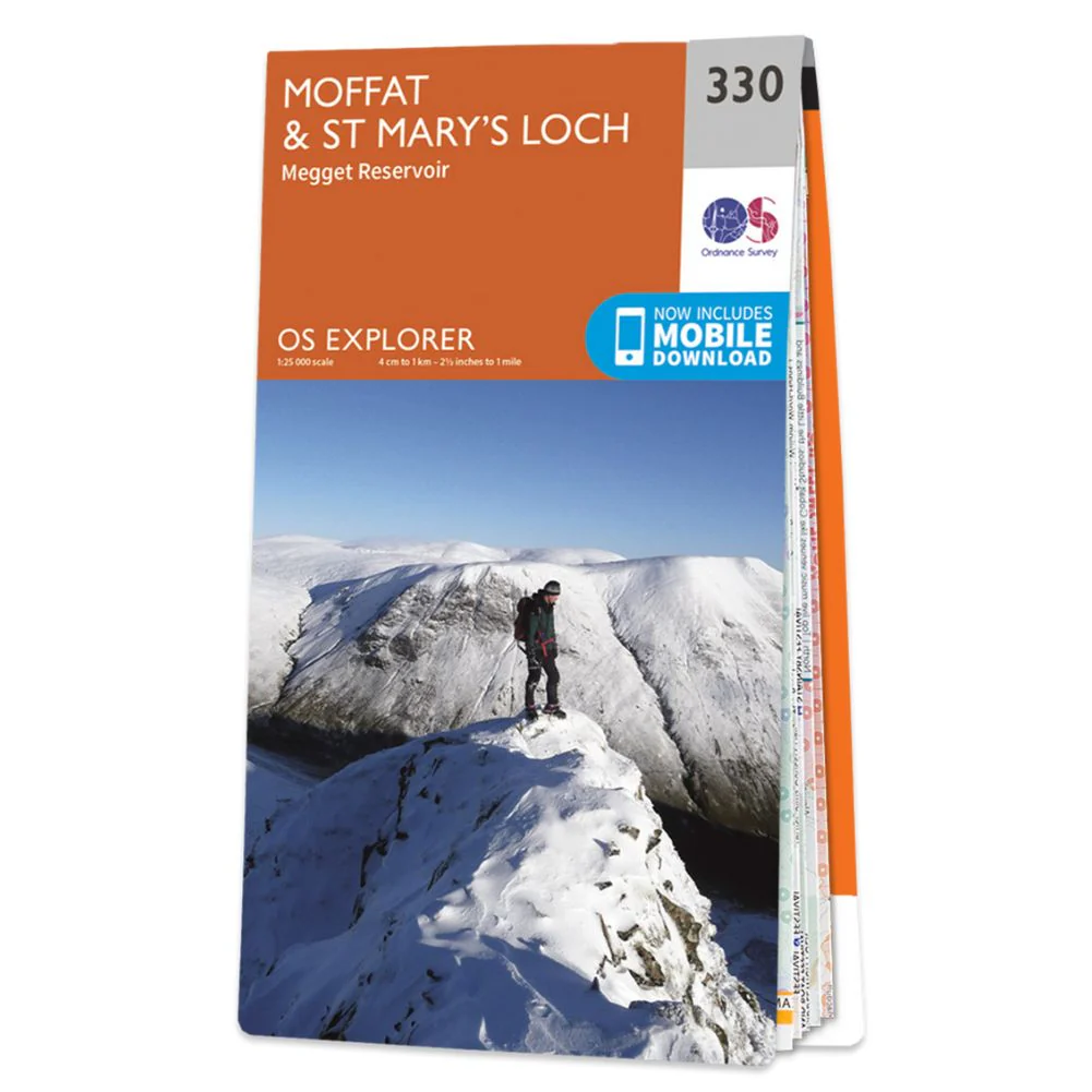 Ordnance Survey Explorer Map 330 Moffat &amp; St Mary's Loch - Image 2