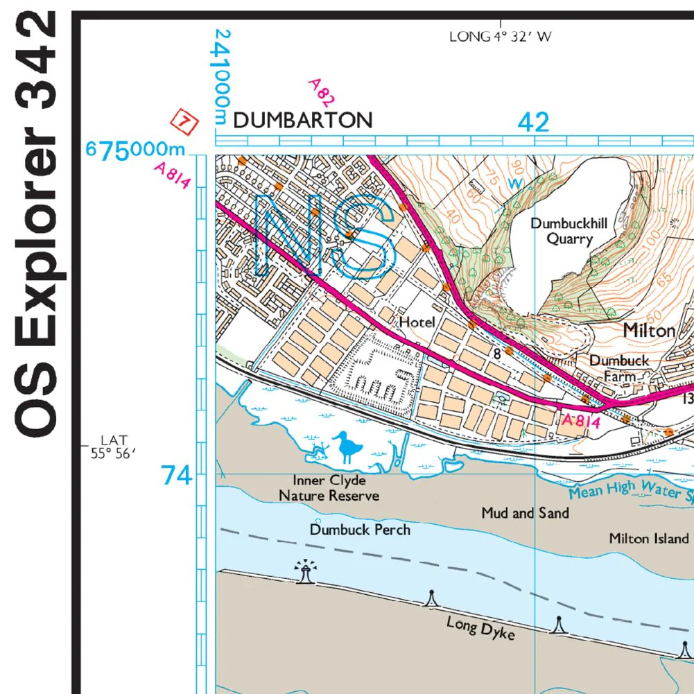 Ordnance Survey Explorer Map 342 Glasgow - Image 5