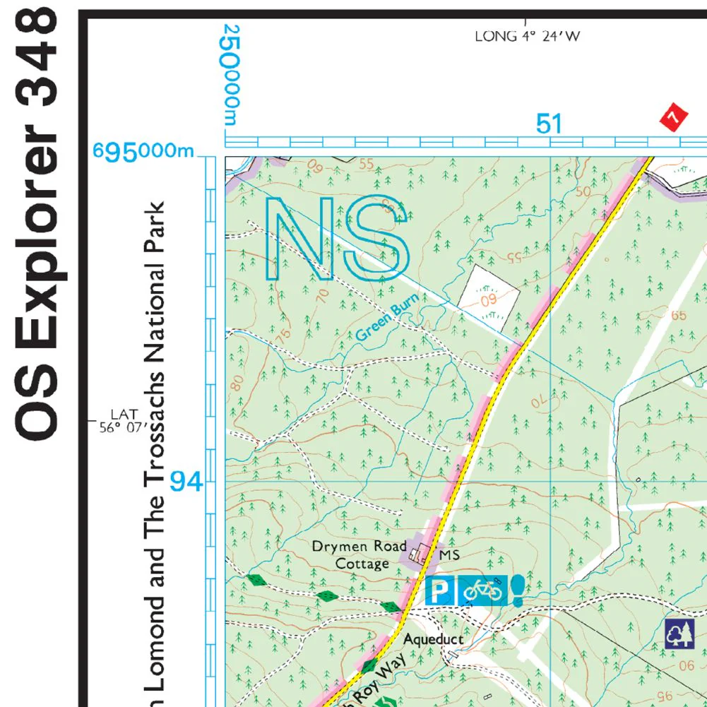Ordnance Survey Explorer Map 348 Campsie Fells - Image 4