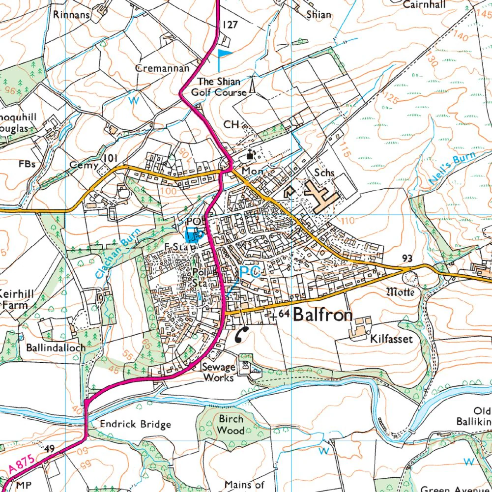 Ordnance Survey Explorer Map 348 Campsie Fells - Image 5